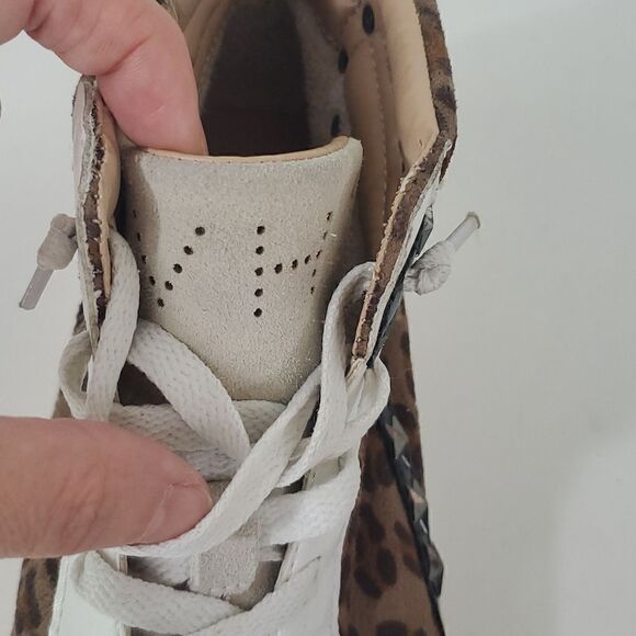 Vintage Havana Dina High-Top Sneaker Leopard Print Studded Women's 7.5 - Picture 11 of 13